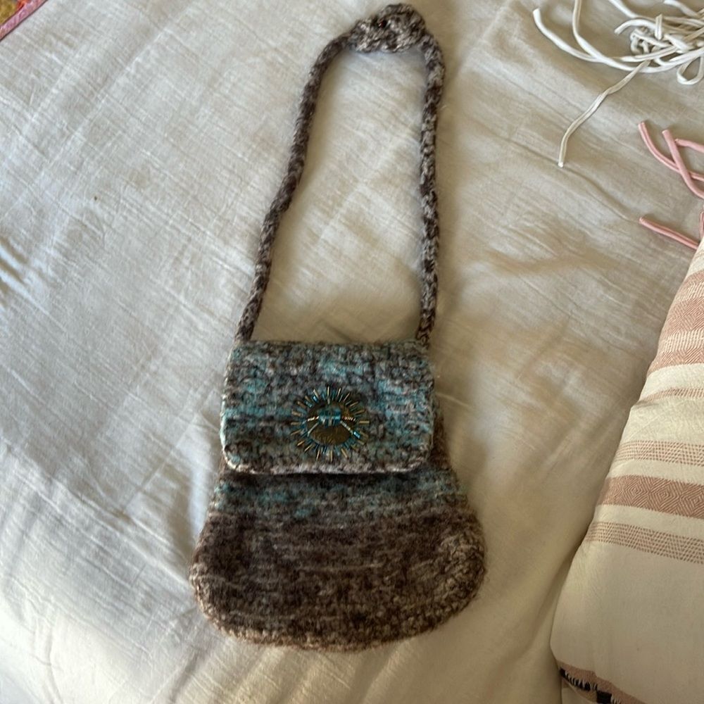 Hand made Boiled wool purses. Came from an art market in Sedona.